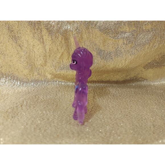 My Little Pony Crystal Theme IZZY MOONBOW 2" Figure Clear Purple MLP Horse - Picture 4 of 8